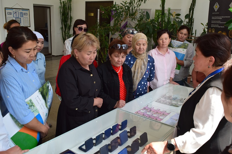 Нарын областтык китепканасынын кызматкерлери үчүн финансылык сабаттуулук боюнча лекция